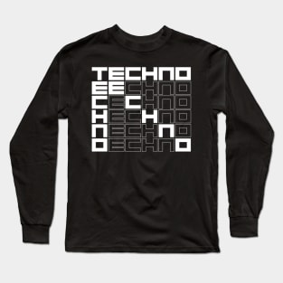 techno music Long Sleeve T-Shirt